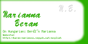 marianna beran business card